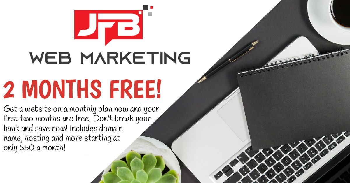 2 months free monthly plan website marketing