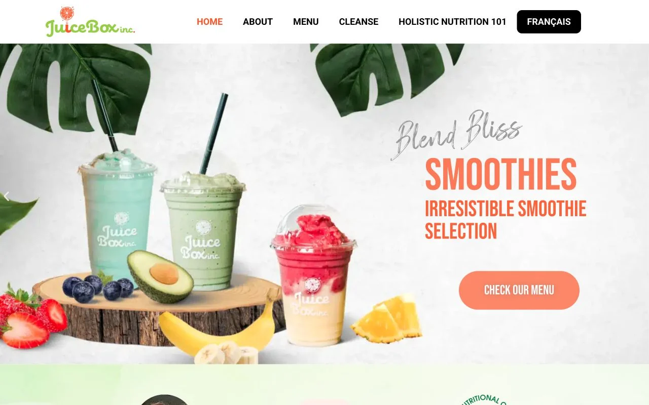 Juice Box Inc. — website homepage