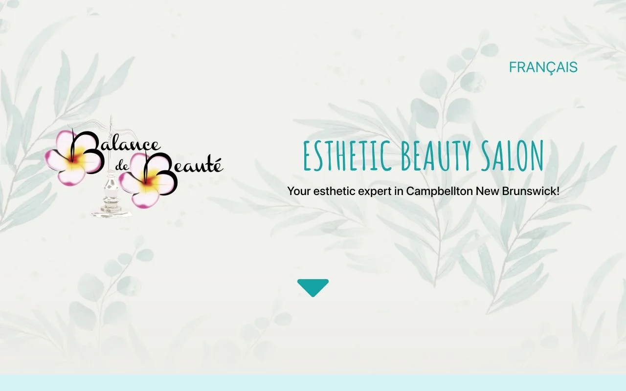 Balance de Beauté — website homepage